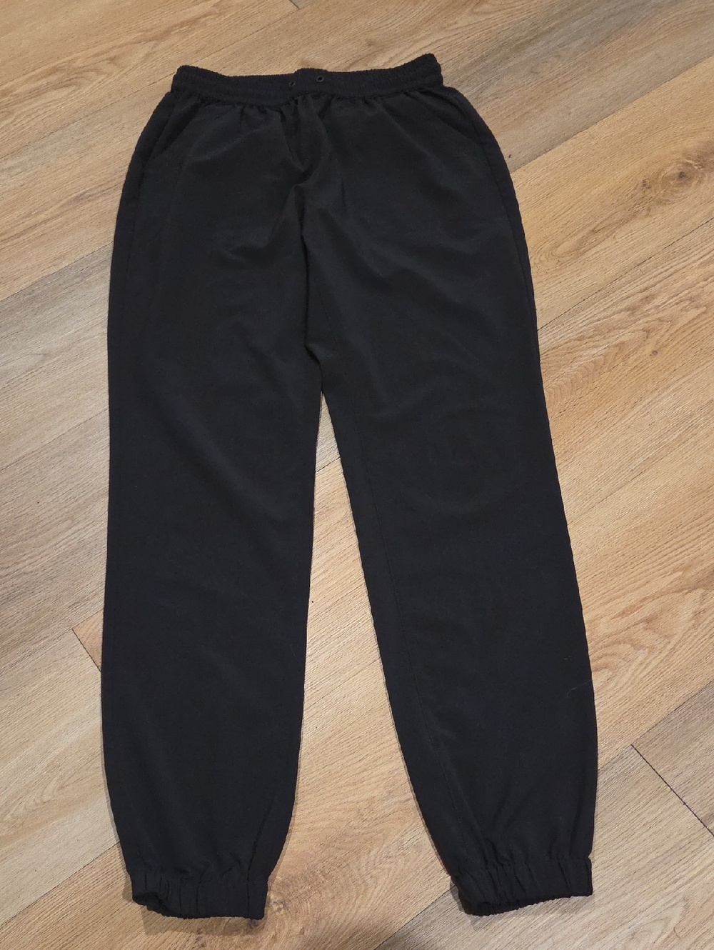 TNA Black Elastic Waist Pull-On Joggers Thin Material
